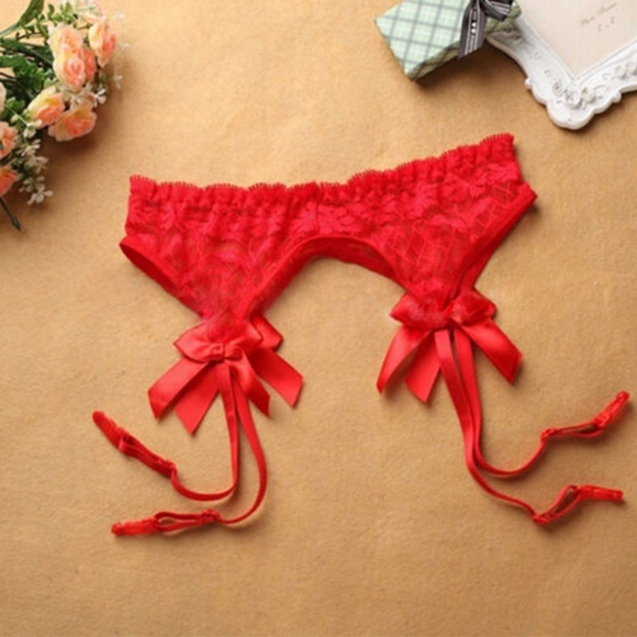 Sexy Sheer Lace Top Thigh-Highs Stockings garter belt set by Fhideai NEW - Picture 2 of 6